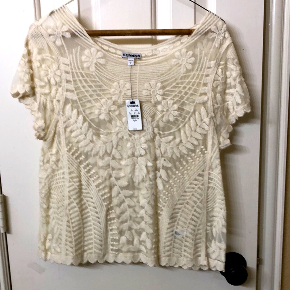 Floral lace top